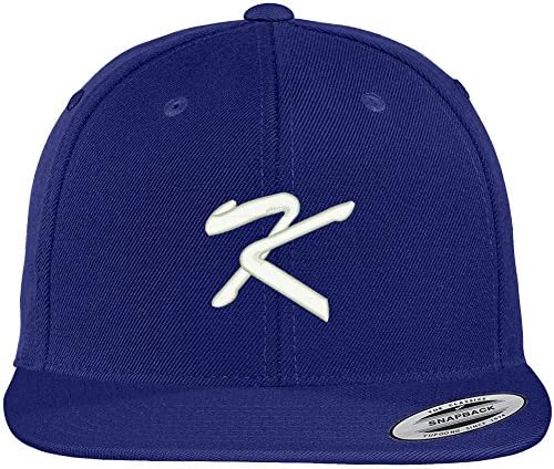 Carta da loja de vestuário da moda K escovou script bordado Bill Snapback Baseball Cap