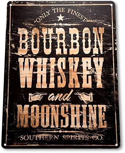 Sronngmao Bourbon Whisky Moonshine retro retro débro de parede bar homem caver