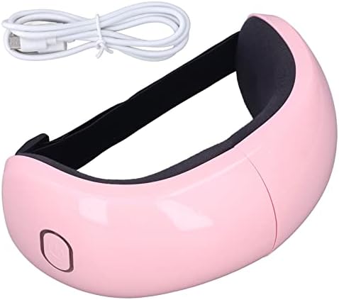 Máscara ocular recarregável USB, massageador de olhos com calor, massageador de olho de vibração com várias frequência, massageador