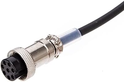 Dagijird Handheld Walkie-Talkie Mic Microphone Cable 8 pinos Acessórios de cabo de plugue redondo para ALINCO Radio EMS-57 EMS-53