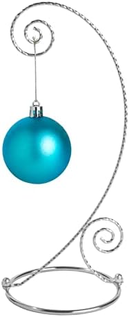 O cabide do ornamento de prata de 10 polegadas de altura é para pendurar enfeites de Natal, terrários de vidro, etc - 4 pacote