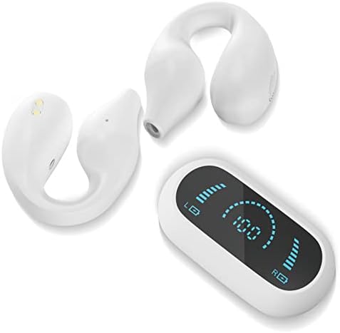 Kmuesn fones de ouvido abertos, fones de ouvido Bluetooth sem fio, fones de ouvido de clipe e fones de ouvido, Bluetooth 5.3 Wireless