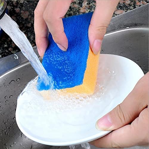 Lavagem de gadgets 10pcs Limpeza de cozinha de limpeza de limpeza de limpeza de limpeza de esponja Limpagem de limpeza aleatória colorida ladrilho de chuveiro de limpeza