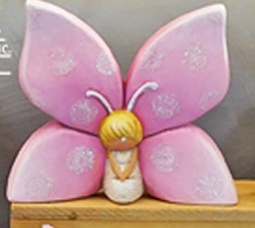 Bisque Butterfly Fairy 5 Cerâmica, pronta para pintar
