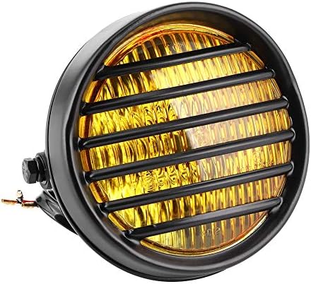 6 Redonda de motocicleta LED redonda churrasqueira lente de lâmpada de lâmpada de cabeça de 35w Bulbo de halogênio Universal