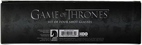 Dark Horse Deluxe Game of Thrones Shot Glass Conjunto: Stark, Baratheon, Targaryen e Lannister
