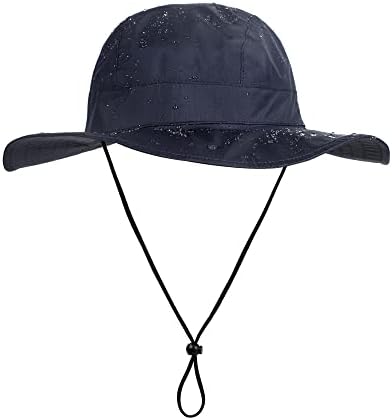 Chapéu de sol à prova d'água feminino Hat de Sun UPF 50+ masculino chapéu de chuva Pacável Capata -praia de praia Aventura de