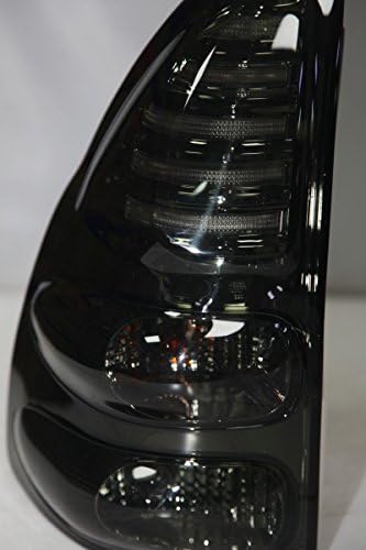 Genérico para luzes traseiras de faixa LED para Prado 2700 4000 FJ120 LC120 2003-2009 ANO FUMO BLACK BLACK
