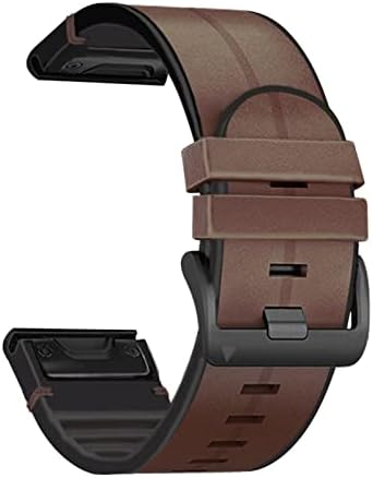 Kappde Quickfit Watch Strap for Garmin Fenix ​​7 7x 6 6x Pro 5x 5 mais 3HR 935 945 S60 Silicone de couro genuíno Relógio