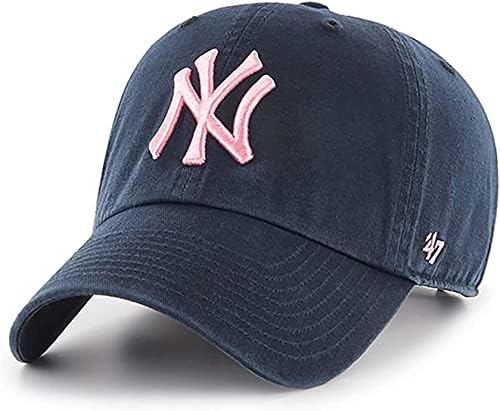 '47 MLB Navy Pink limpe a tampa do chapéu ajustável, um tamanho adulto