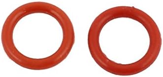 Iivverr 10pcs 12mmx1,9mm Silicone resistente ao calor o anel de óleo anel de vedação vermelho (10 unids 12mx1,9mm resistente