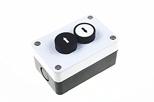 Outvi Redefinir o botão plano 2 orifício caixa de botão de botão à prova d'água caixa de controle com botão de seta para
