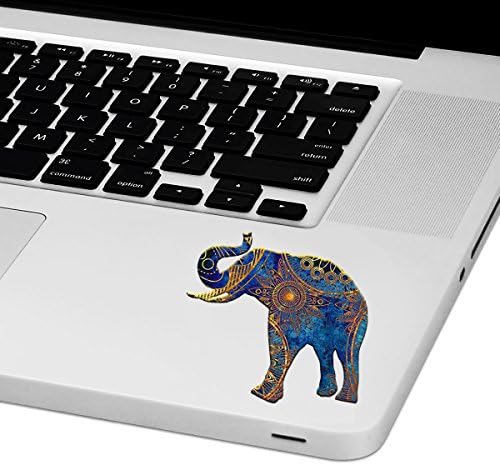 Mandala Elephant Laptop Trackpad Adtenhor 3 High x 3 de largura