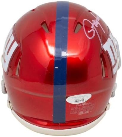 Lawrence Taylor assinou o New York Giants Mini Speed ​​Replica Flash Helmet JSA - Capacetes NFL autografados