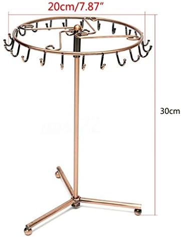 TJLSS Vintage Pinging Scondf Jewelry Display Stand, Ring Rotatable Colar Banding Bracelet Ring Stand