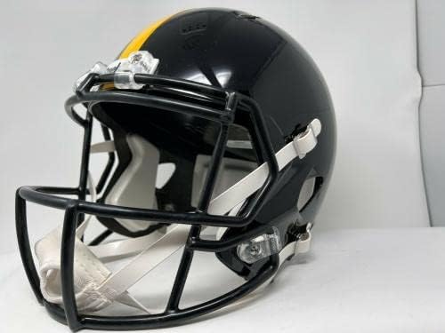 Steelers Najee Harris assinou fanáticos por capacete de réplica em tamanho grande Riddell B314938 - Capacetes NFL autografados