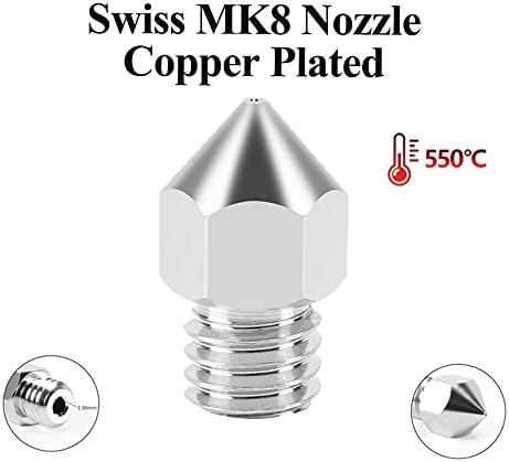 [OEM] Para o bico de cobre banhado Swiss MK8
