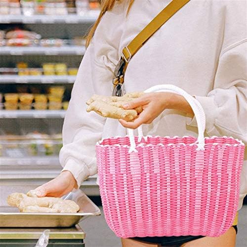 Renslat Practical Durable Woven Basket Shopping Shopping Storage Storage Basket for Home Shop