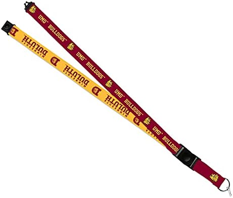 Rico Industries Minnesota-Duluth Bulldogs NCAA Lanyard oficialmente licenciado. Impressão de dupla face, ótima para qualquer