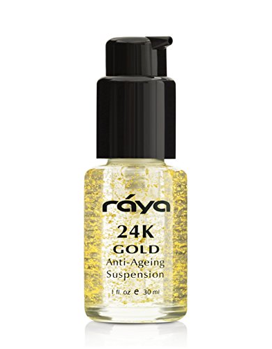Suspensão antienvelhecimento de ouro Raya 24K | Serum de tratamento facial antienvelhecimento para todos os tipos de pele