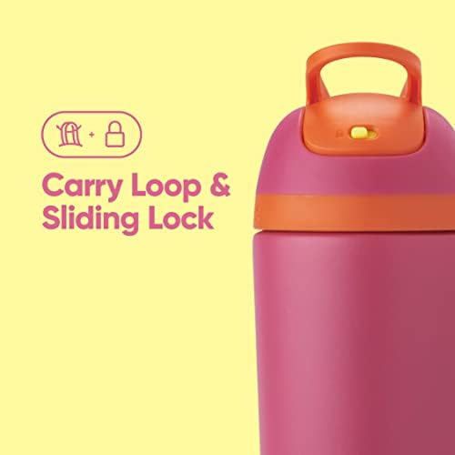 Owala Combo Pack Kids Flip - Aço inoxidável - 14 onças. - rosa/rosa e azul -petróleo/amarelo