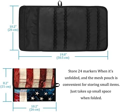 Caixa de lápis Guerotkr, bolsa de lápis, capa de caneta, bolsa de caneta, bolsa de lápis pequena, bandeira americana