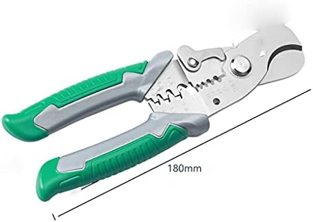 Zhyh 180mm de alicates de crimpagem de stripper, usado para remover, cortar, cortar fios, ferramentas multifuncionais, ferramentas de eletricista