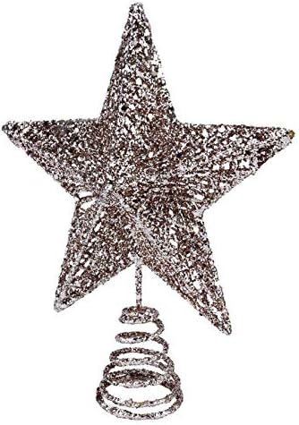 Bestoyard Cheistmas Tree Topper Christmas Tree Topper Glitter Star Tree Tree Tree Star Natal Ornamentos de árvore
