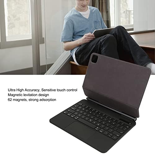 Teclado DPOFIRS BT com estojo para o OS tablet AIR 4 5, teclado de retroilumatamento ultra fino para OS tablet Pro 2018 2020 2021 versão, caixa do teclado BT com touchpad