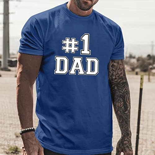 Camisetas do dia dos pais xxbr para masculino, letra de verão curta Impressão Slim Fit Tops Basic Crewneck Tshirt para papai