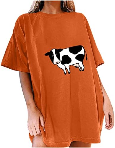 Camiseta feminina Fall Roupas de verão na moda do ombro de manga curta Crewneck de algodão gráfico de algodão Top camiseta para Lady Do Do