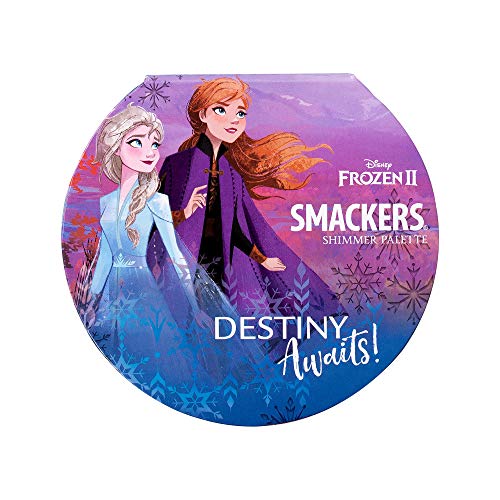 Lip Smacker Disney Frozen 2 Glitter Eyeshadow & Blush Makeup Palette, Derret para você Shimmer | Coleção de maquiagem