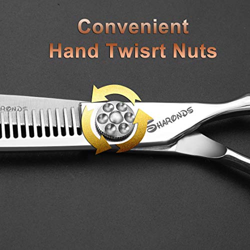 Sharonds Hairdressing ScisSors Professional Kit de 6 polegadas para tesoura de cabeleireiro para um cabelo de afinação