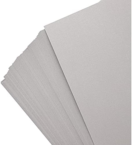 96 Pacote de papel metálico, papel prateado brilhante, dupla face para artesanato de bricolage, flores de papel, origami, perfeito para casamentos, 8,5 x 11