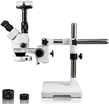 Vision VS-3FZ-IFR07-5N TRINOCULAR ZOOM Microscópio estéreo | 10x WF Eyepiece | 0,7x-4,5x Faixa de zoom, ampliação de 3,5x-90x,