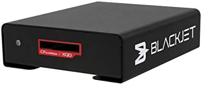 BlackJet TX-1CXQ Cfexpress B e XQD Media Reader Thunderbolt 3, 1.650 Mb/s Leia compatível com Lexar, Programa, Sandisk,