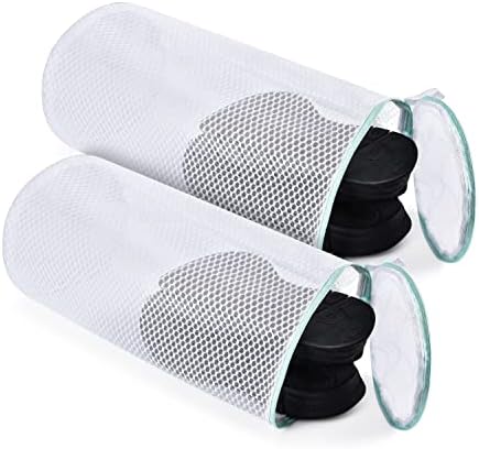 Saco de lavagem de calçados Otraki 7 x 15 polegadas 2 embalagem de tênis durável Tênis de tênis Sacos de lavagem de metal com