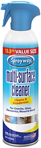 Sprayway SW007R Limpador multiuso, limpa e desodoriza, para granito, vidro, madeira e metal, 13,5 oz