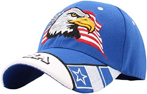 Fashion USA Eagle American Flag Baseball Cap bordado America USA Ball Cap 3D Bordado Capinho de algodão ajustável