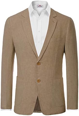 PJ Paul Jones Men Slim Fit Fit Lightweight Linen Jacket