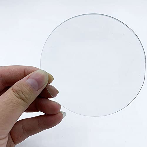 Assista a tampas de tampa de copo de vidro, tampas de tampa resistente a 70 mm de alta temperatura para copos de laboratório