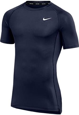 Nike Mens Pro montou uma camiseta de treinamento de manga curta