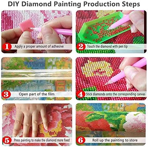 Kits esportivos de pintura de diamantes niho-jiuma, kits de arte de diamante 5D para tinta adulta com diamantes Diamo