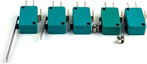 Interruptores limitados com limite de limite de 5pcs interruptores micro limitados 16a 250v 125V NO+NC 6,3 mm 3 pinos spdt micro