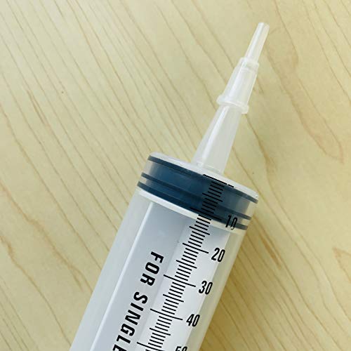 Seringa 100 ml sem agulha Hidroponia Plástico Medição de nutrientes Medição e seringa reutilizável para laboratórios