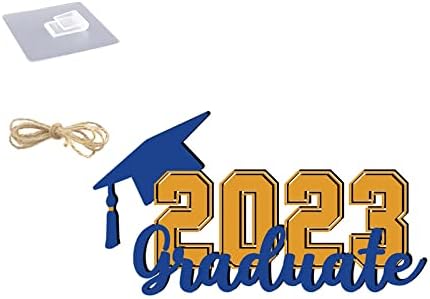 Green Graduation Party Decorações 2023 Classe de 2023 Sinais de madeira Photo Booth Prop Graduation Decorações da varanda