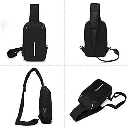 Sling Bag Crossbody Anti -roubo Backpack Saco de ombro de ombro leve ombro de ombro pequeno Saco multiuso com porta