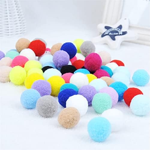 Jinyawei fofo engraçado brinquedos de gato esticar bola de pelúcia 0,98in Cat Ball Creative Creative Colorful Interactive Cat Pom Pom