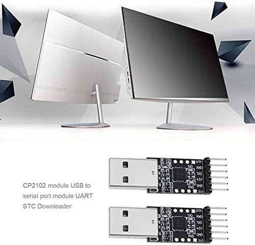 Micro Traders 2x CP2102 Módulo USB a TTL 6pin Downloader do conversor serial para UART STC Compatível com janela 7 8 10 98SE Mac OSX
