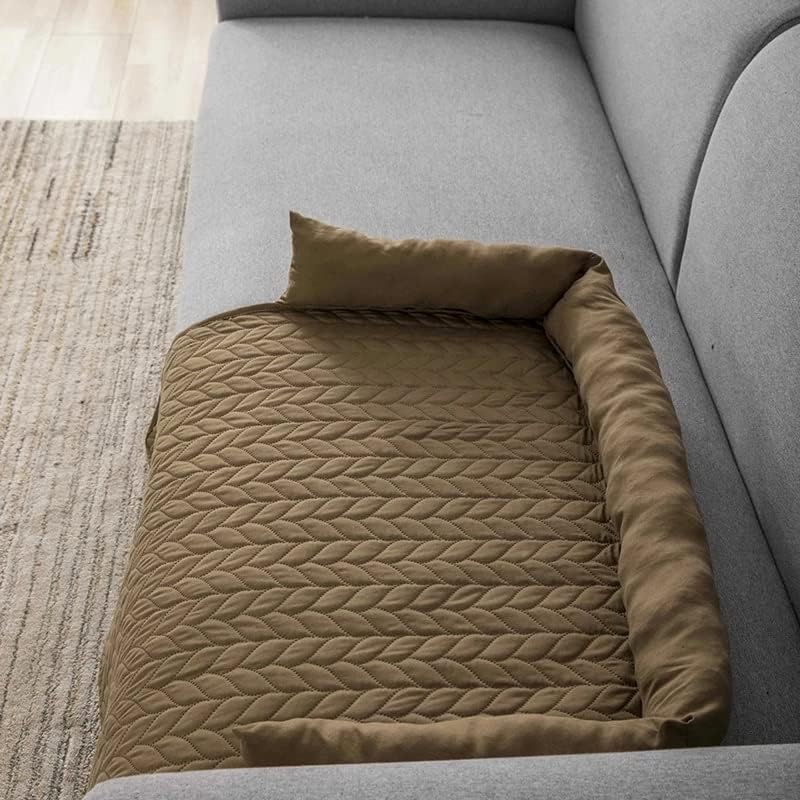 Walnuta impermeável sofá de cachorro Capa de almofada para animais de estimação almofada para dormir para sofá de cachorro grande assento de gato
